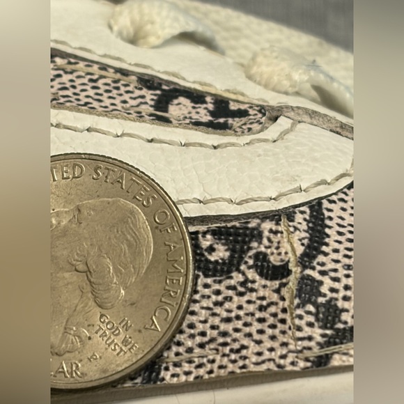 Vans White Old Skool x Authentic GG Fabric Custom Handmade Shoes - Picture 8 of 8